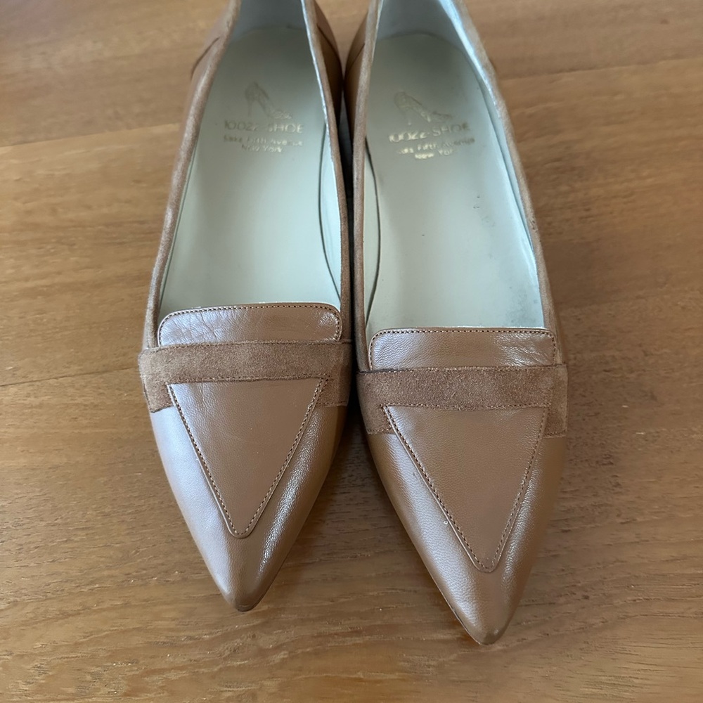 Vero Cuoio Italy made for Sale Fifth Avenue Tan leather flats size 9
